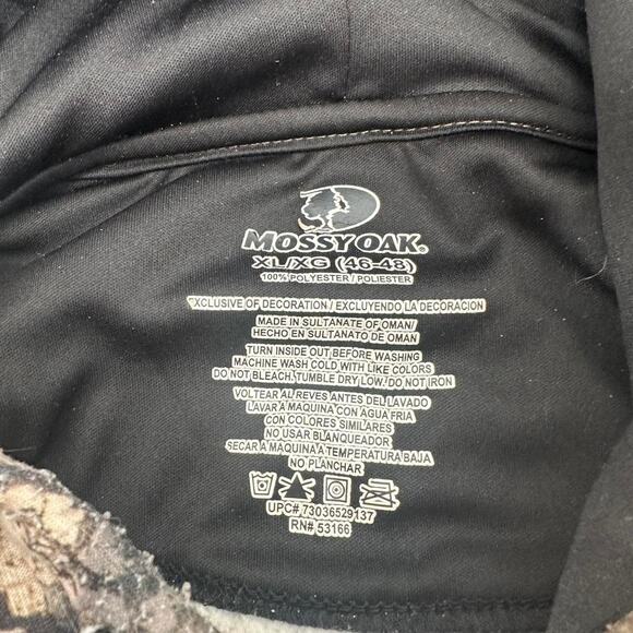 Y2K Mossy Oak Real Tree Camo Boxy Fit hoodie. Men’s size XL - Picture 3 of 6